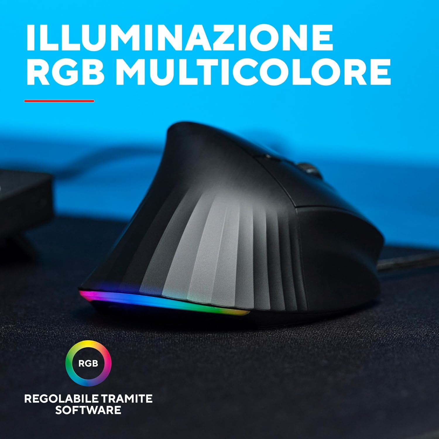 Thumbnail 5 de GXTrust Rexxa Mouse verticale ergonomico 45° con RGB e DPI regolabili fino a 12.800