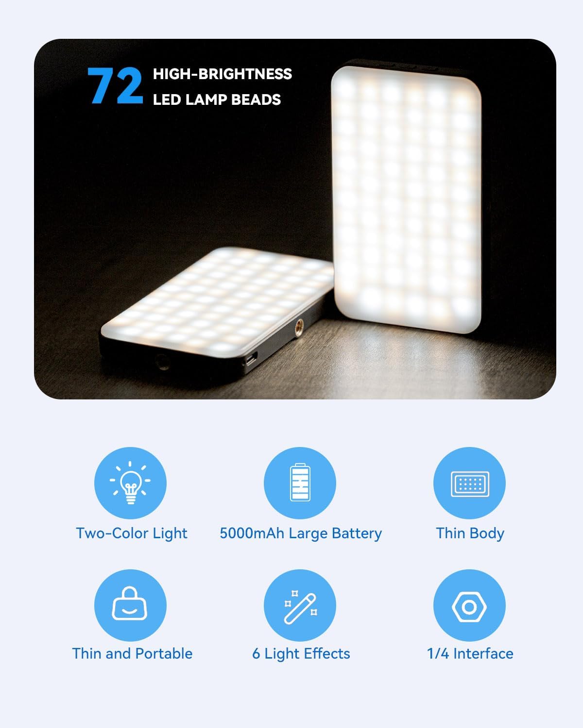 Detalle 2 de DUIDESHI Handy Licht iPhone Selfie Licht
