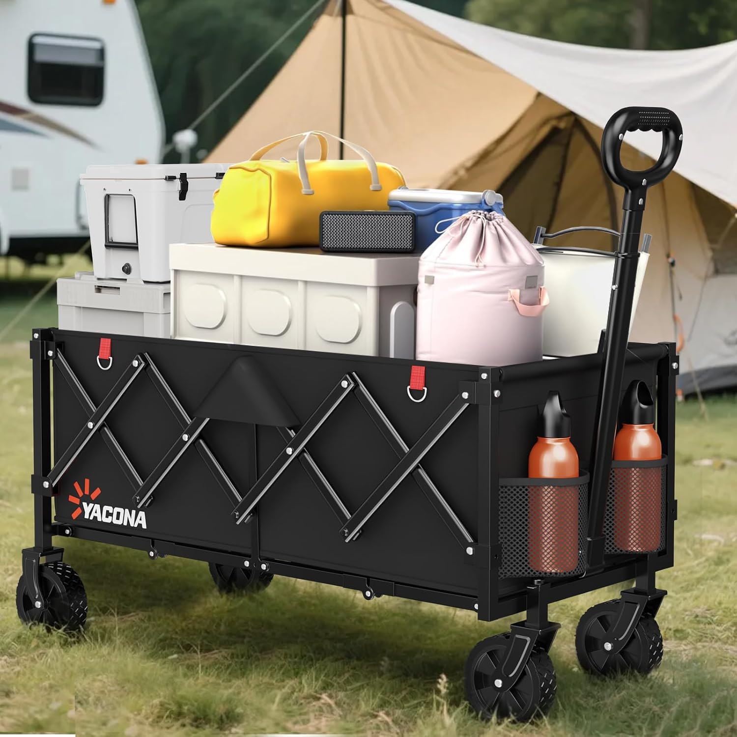 Thumbnail 1 de Foldable Wagon Cart, 250L Capacity