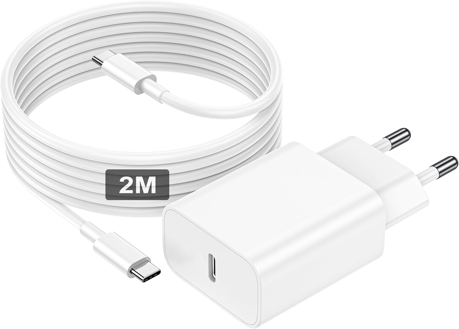 Detalle de Caricatore USB C 30W con cavo 2 m