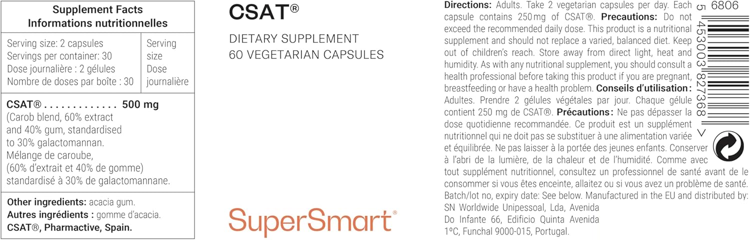 Thumbnail 1 de CSAT® Coupe Faim – Extrait naturel de caroube standardisé à 30% de galactomannane, vegan et sans gluten