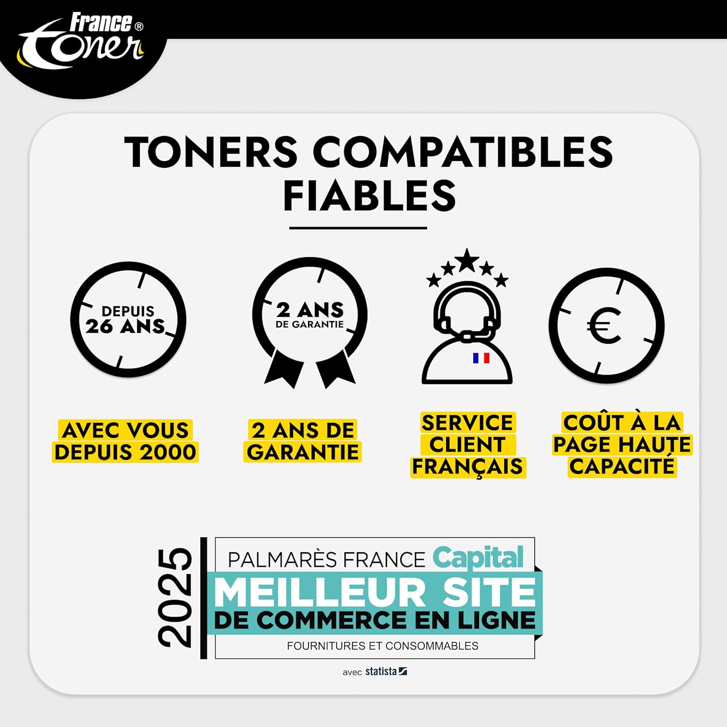 Thumbnail 2 de FranceToner TN-423 Magenta Haute Capacité – Toner Compatible Brother TN423 pour DCP L8410CDW, HL L8260, MFC L8690CDW