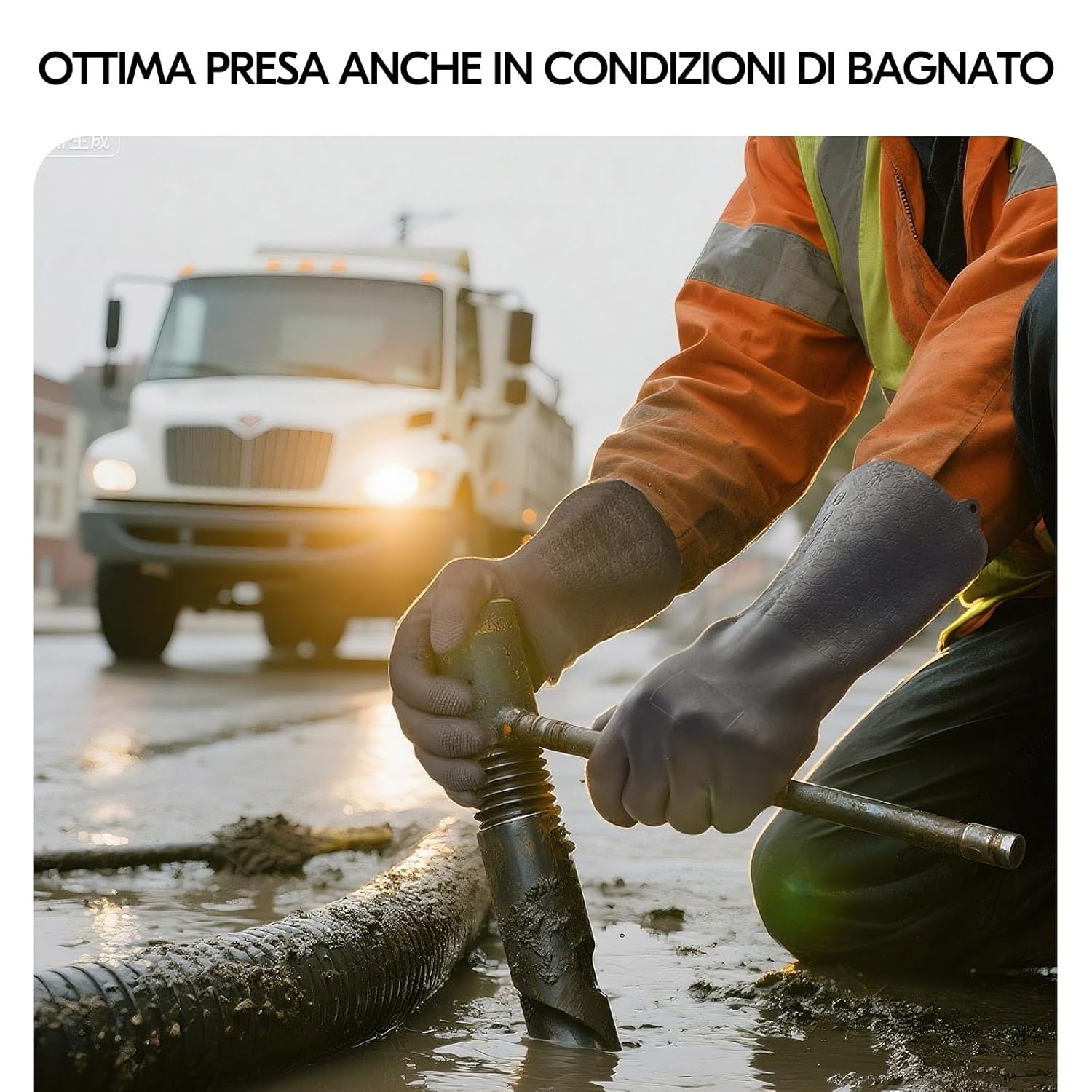 Detalle 2 de Vgo... Guanti Lavoro per Pulizia Extra Spessi 1,2 mm – Riutilizzabili, senza lattice, antipruriti e termici