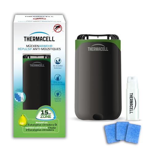 Detalle 2 de Thermacell Mückenabwehr Protect – dezenter Standgerät-Mückenschutz für Garten, Terrasse und Camping