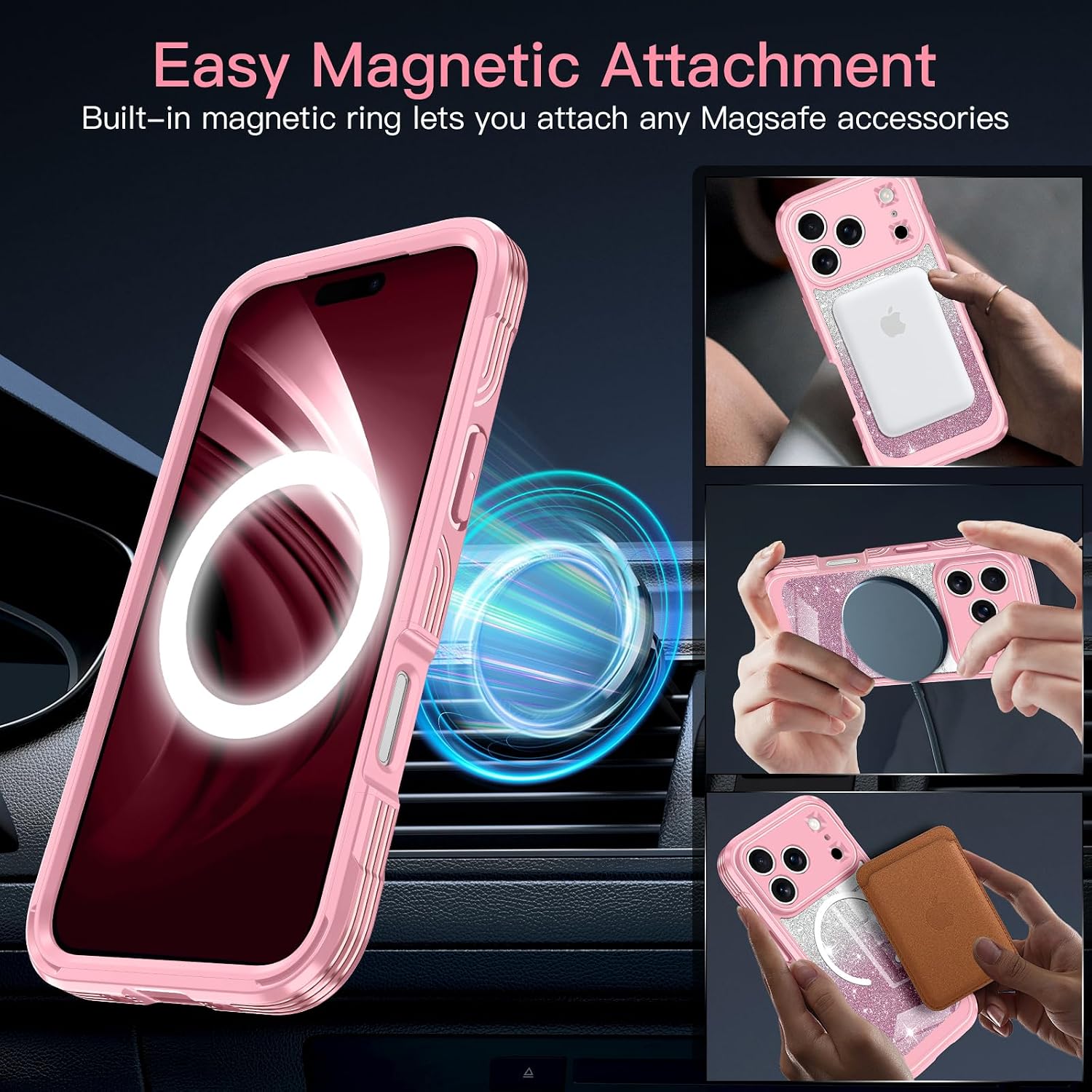 Detalle 1 de Hekodonk HC0975-01 iPhone 17 Pro Max Case with MagSafe and Built-In Protection