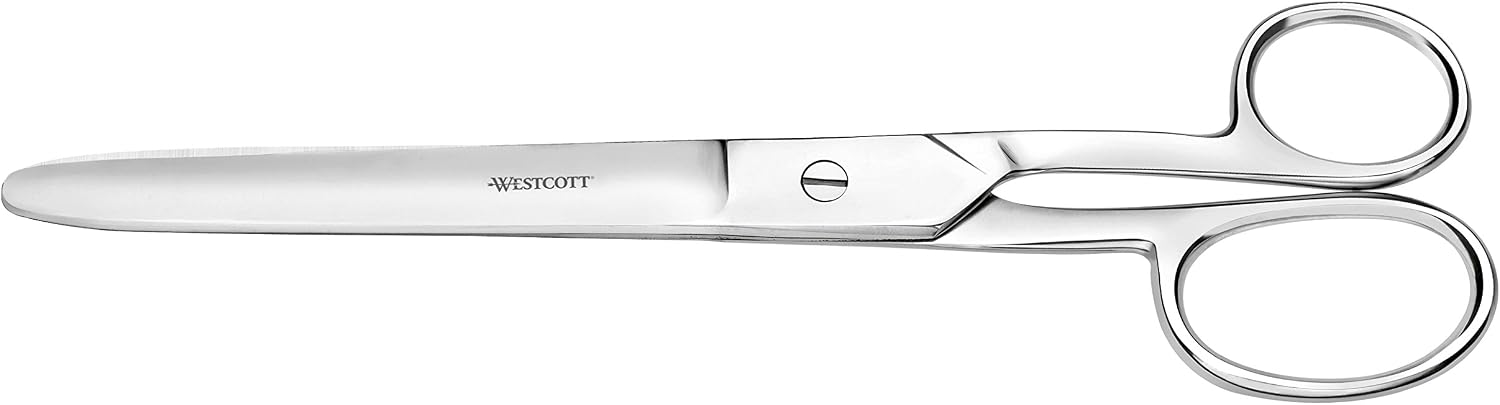 Detalle de Westcott 7-tumssax i rostfritt stål, silver, för högerhänta