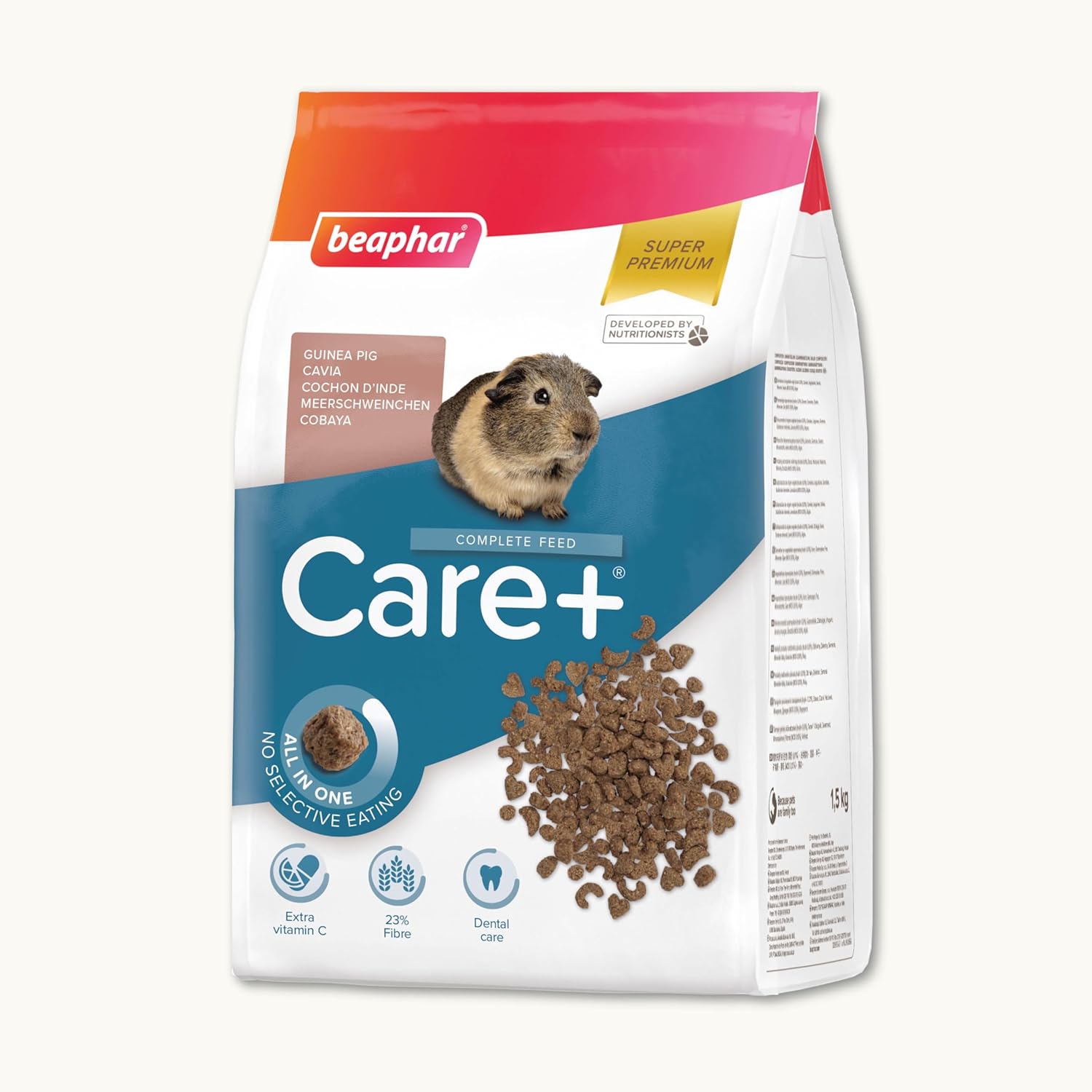 Thumbnail 2 de Beaphar Care+ Meerschweinchen, 5kg – Futter für gesunde Zähne und Vitamin-C-Unterstützung