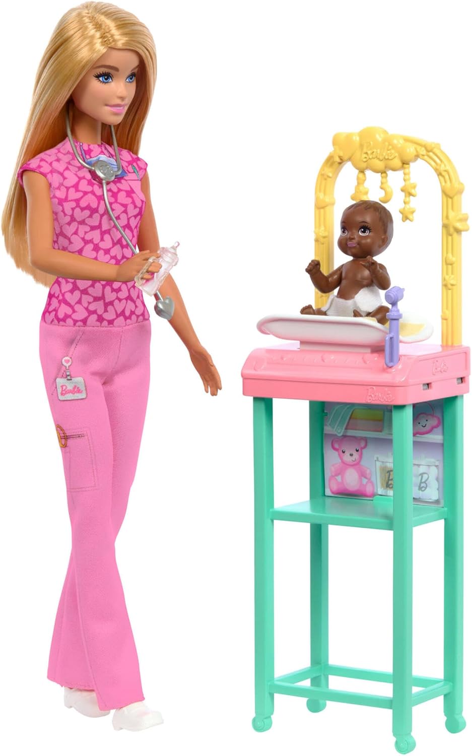 Barbie Pediatra JCR72 muñeca con bebé y accesorios