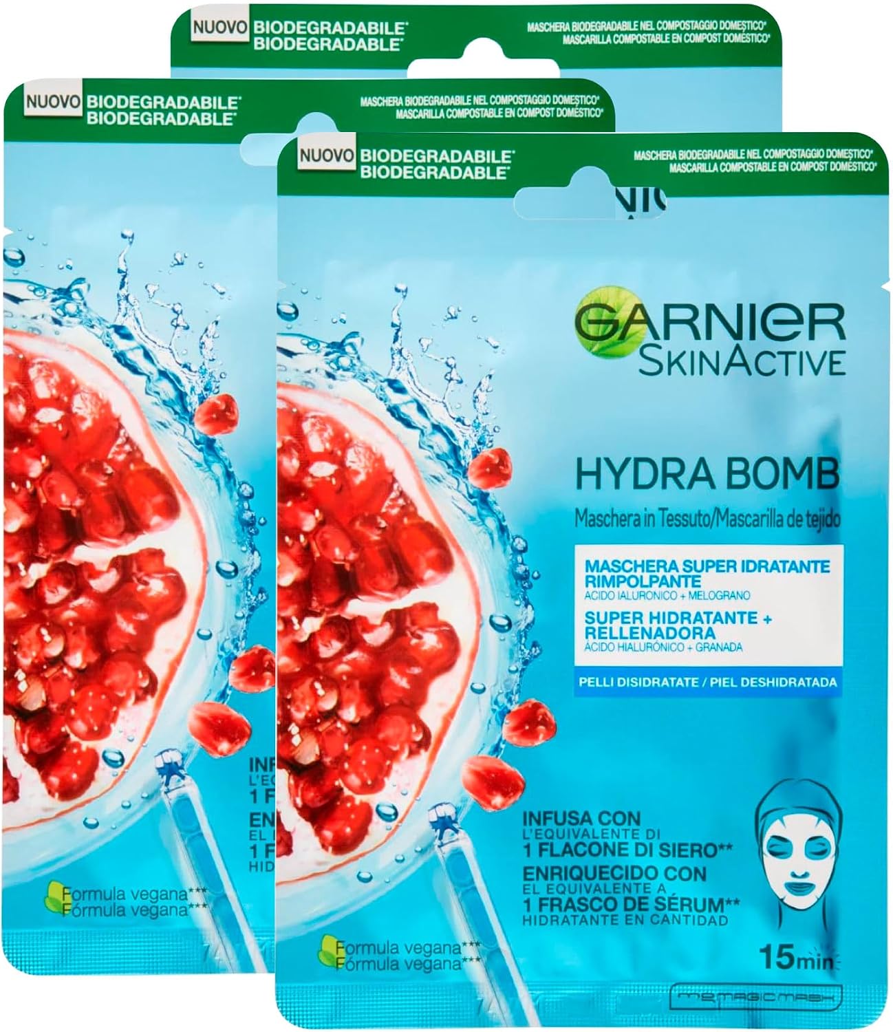Detalle 2 de Garnier SkinActive Masque Lèvres cerise 15 min