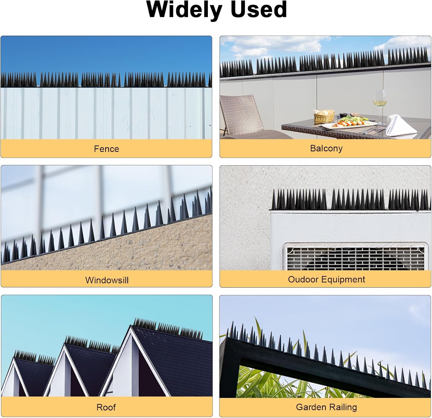 Thumbnail 6 de OFFO Bird Spikes 4.45m pigeon deterrent