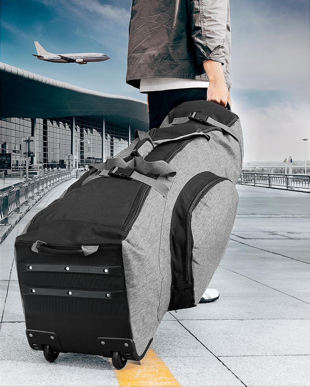 Detalle de OutdoorMaster Golf Travel Bag 138 cm
