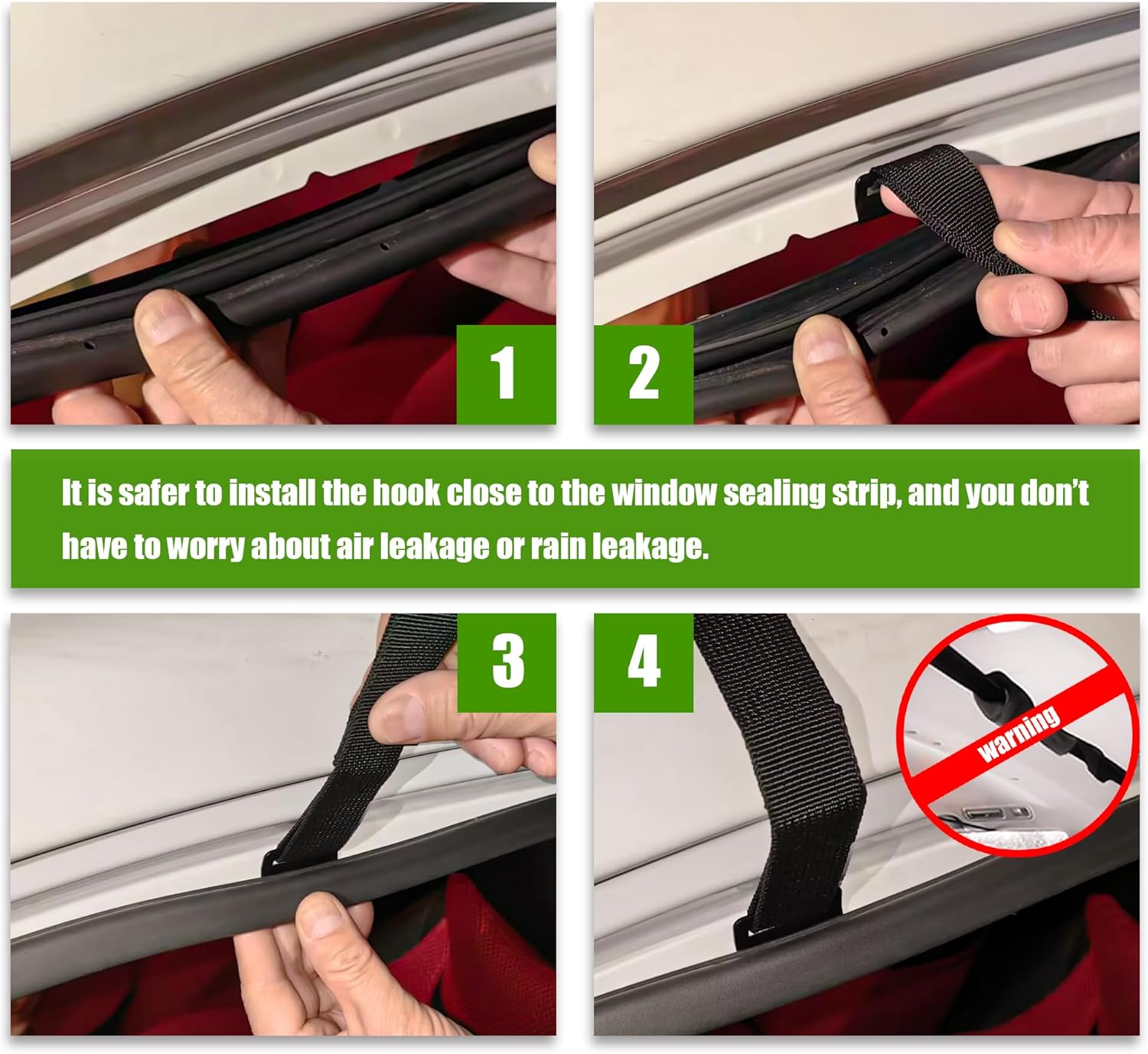 Detalle de Signstek Car Roof Bag 21 Cubic Feet: Large Waterproof Rooftop Cargo Carrier for Any Car