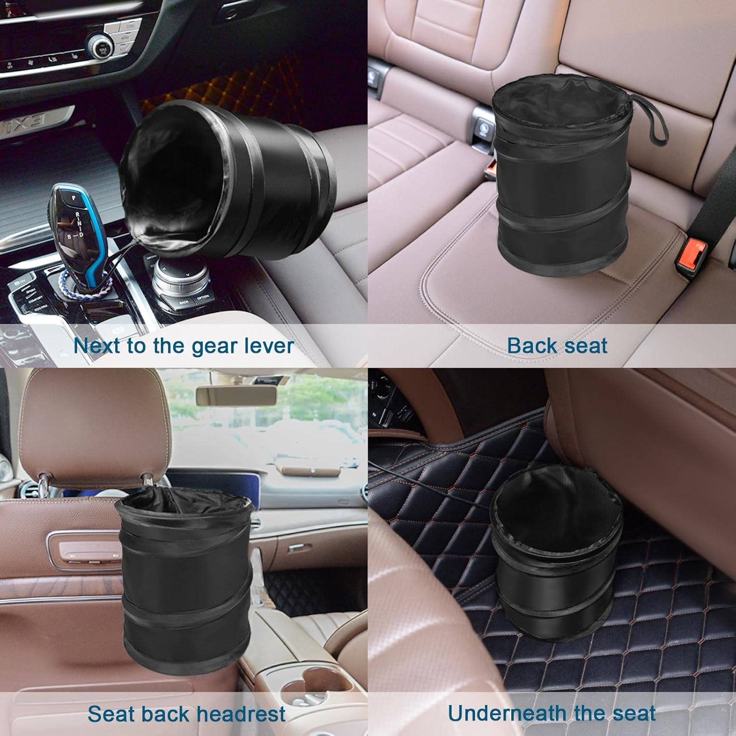Thumbnail 6 de Kincown Car Trash Can: Mini Collapsible 2-Pack ๐