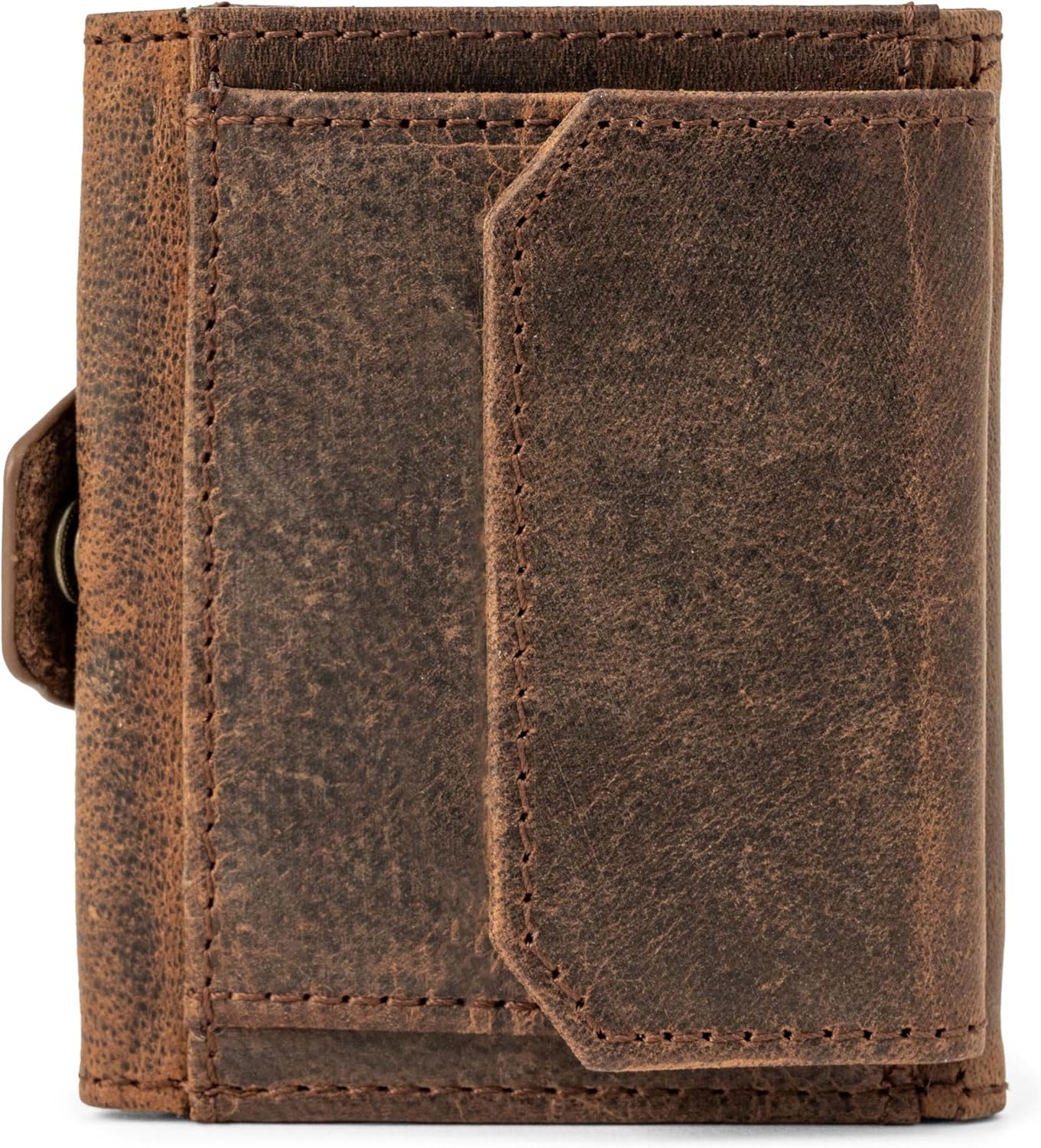 Thumbnail 6 de Berliner Bags Vintage Slim Wallet Hamburg Leder-RFID-Miniportemonnaie für Herren – Braun