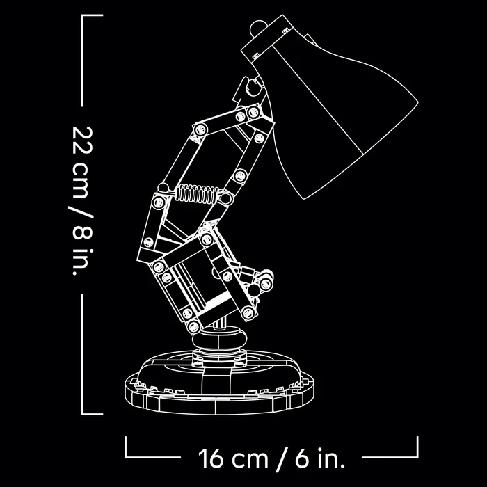 Thumbnail 9 de LEGO Ideas Disney Pixar Luxo Jr. 21357 – Kult-Figur mit beweglichen Armen (613 Teile)