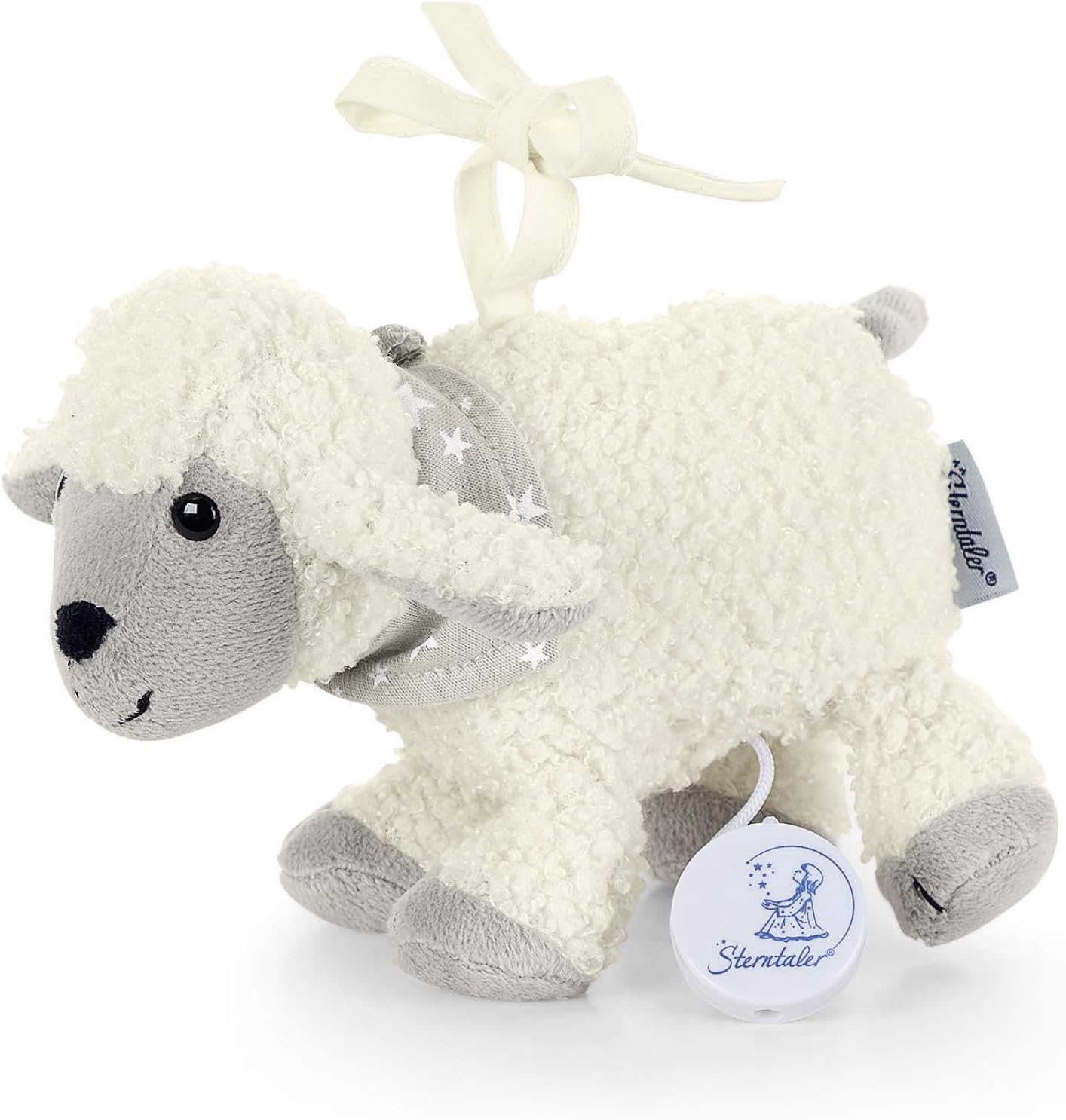 Detalle 2 de Sterntaler 6002176 Spieluhr S Emmilius mit Halstuch – sanfte Melodie fürs Babybettchen