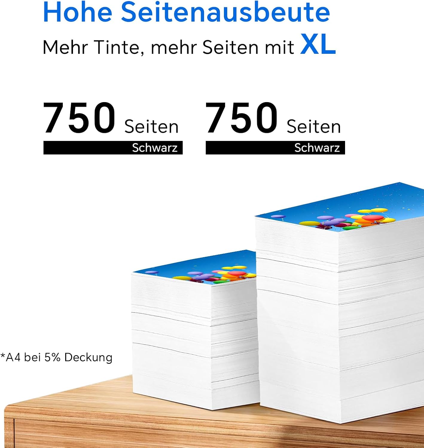 Detalle de Cebhink 302XL Schwarz kompatible Ersatz-Patronen für HP 302 (2 Stück)