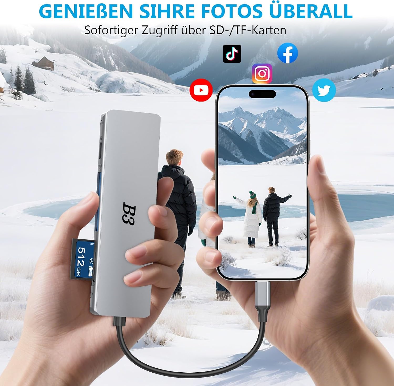 Thumbnail 5 de USB C Hub 6-in-1 Multiport-Adapter