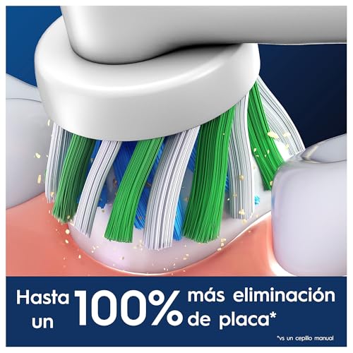 Detalle de Oral-B Pro CrossAction: Cabezales de Recambio Originales (Pack 10) – Blanco