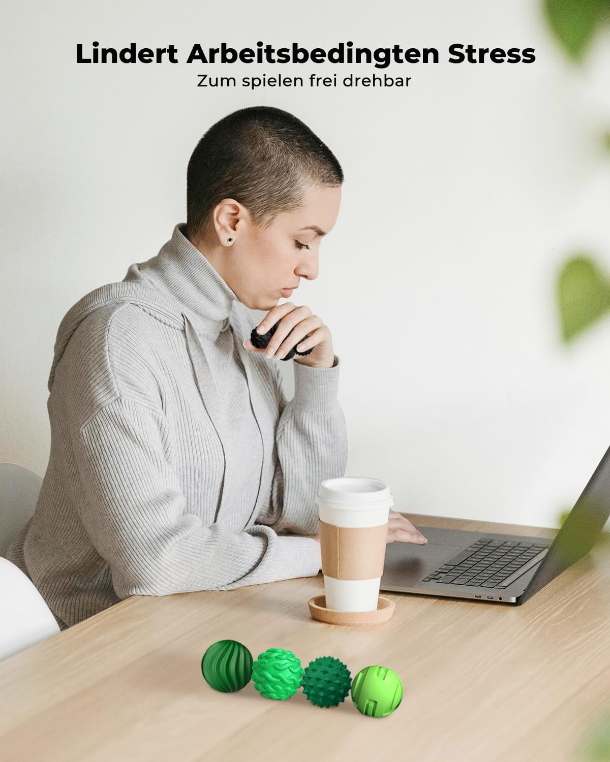 Detalle de XYOFUN Magnetische Silikon-Fidget-Toys, 8er-Set in Violett – Stressabbau für Büro und Zuhause