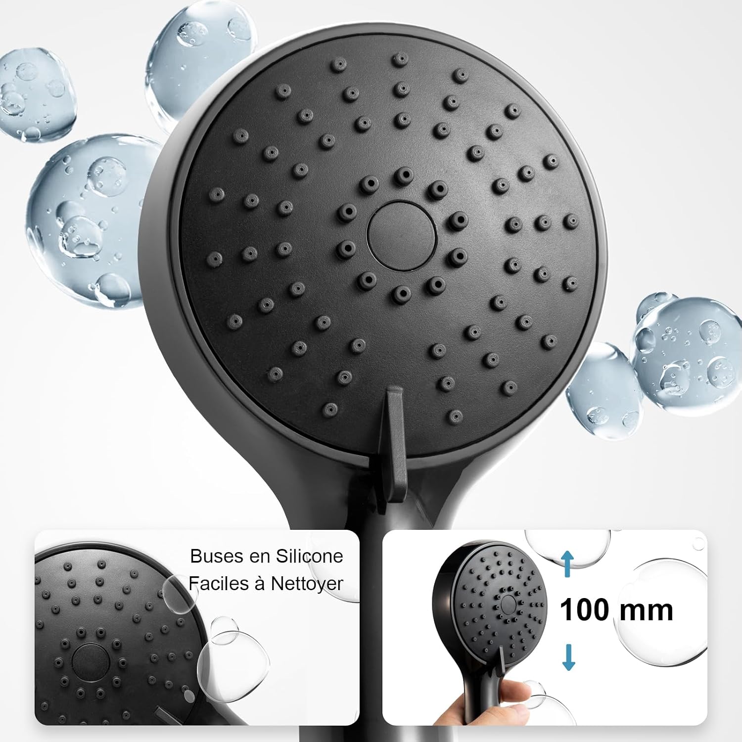 Detalle 2 de OFFO Pommeau de Douche 100 mm 3 modes