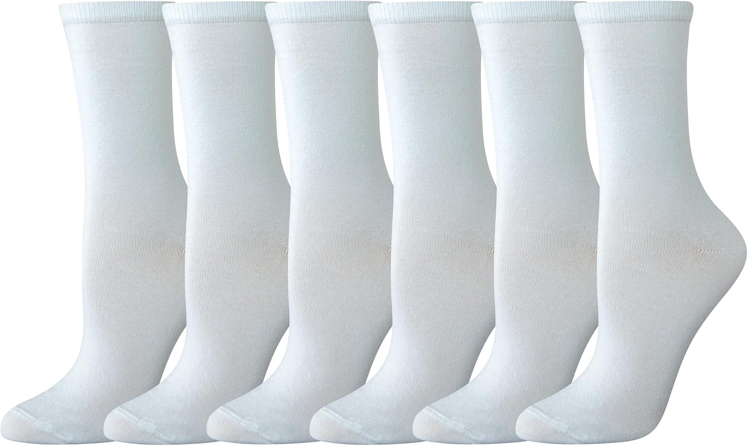 Thumbnail 5 de Damen Crew-Socken aus Baumwolle (6 Paar) – bequem bis unter die Wade