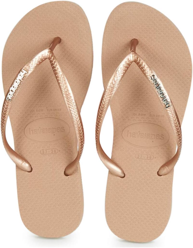 Thumbnail 6 de Havaianas Slim Logo Metallic Femme – Tongs évasées en caoutchouc, look métallisé