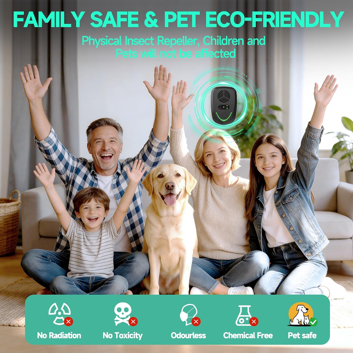 Thumbnail 3 de Gecool 6-Pack Ultrasonic Pest Repeller with 4 Modes for Whole-Home Protection