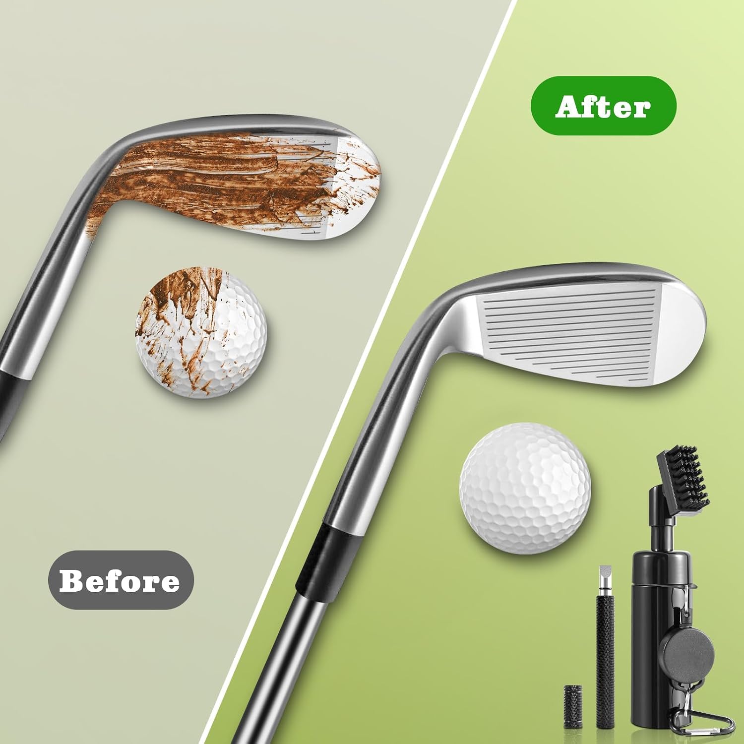Thumbnail 6 de Wynaura Pro Golf Club Cleaner Brush with Groove Sharpener Tool (8-inch water brush, 5oz bottle)