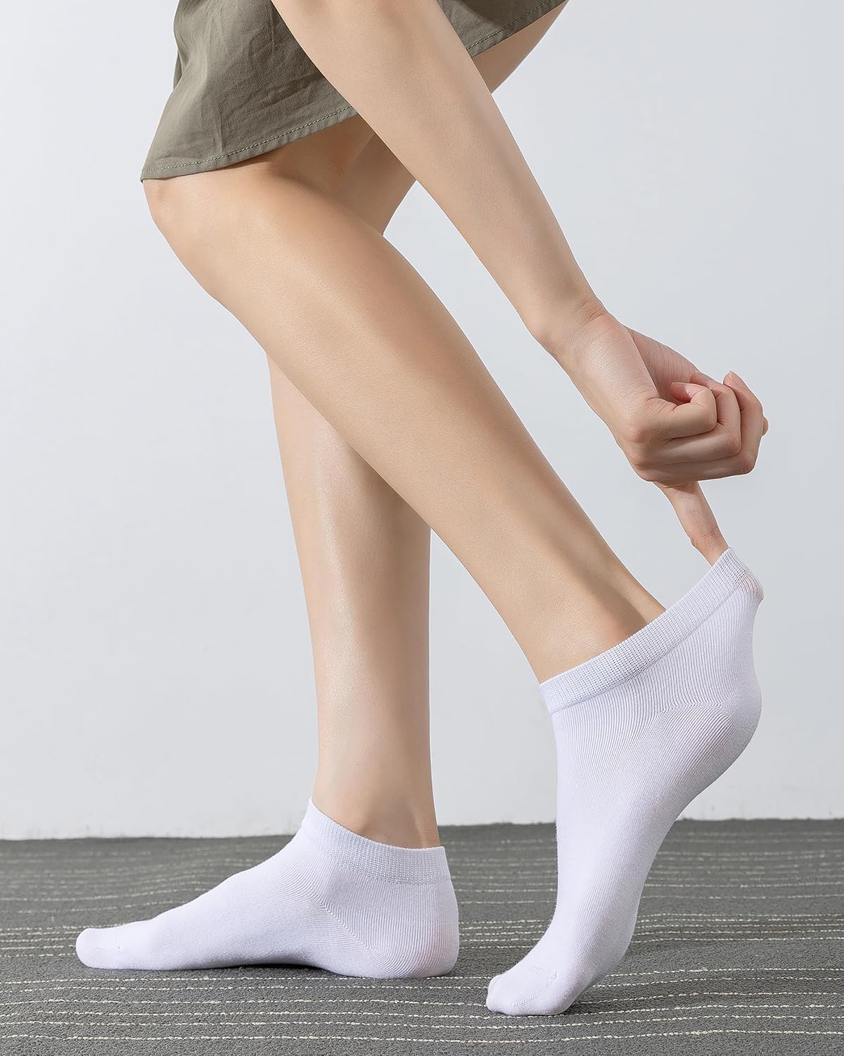Detalle de DarkCom 8 Pairs Ankle Socks (Women & Men) in Cotton for Trainers & Casual Shoes