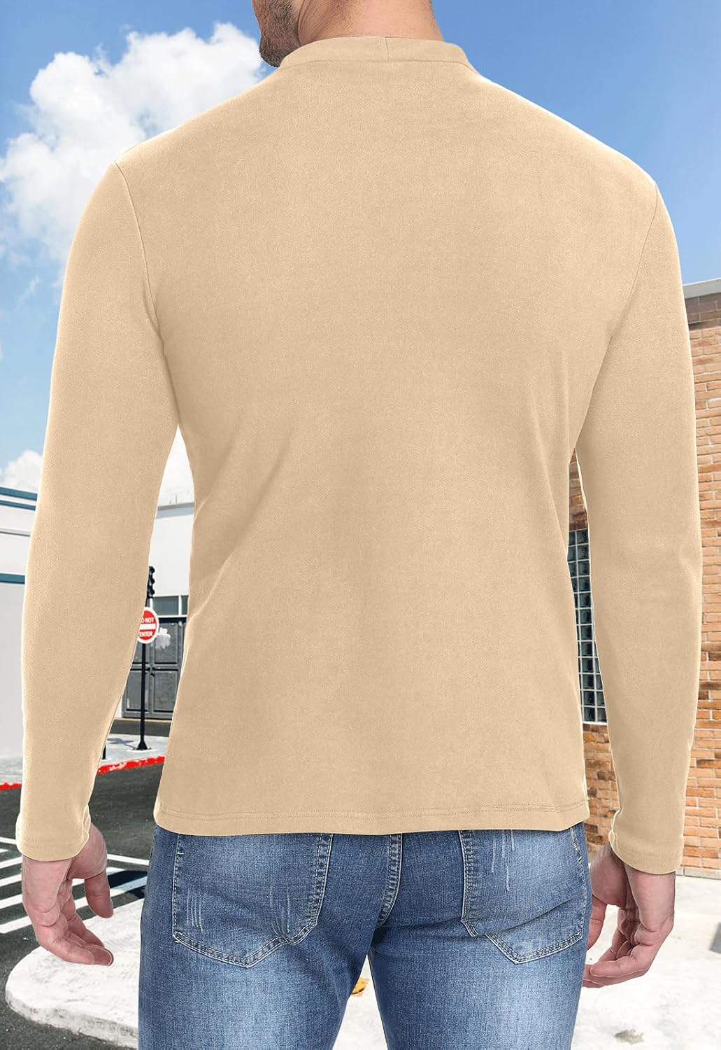 Thumbnail 3 de MLANM Men's Mock Turtleneck Jumper Underhirt – Lightweight Thermal Base Layer