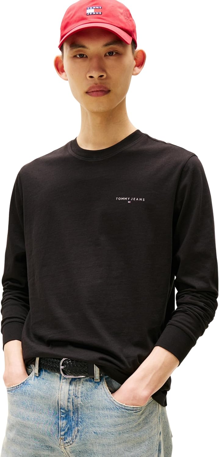 Thumbnail 6 de Tommy Jeans T-shirt manches longues homme slim en coton « Chest Linear »