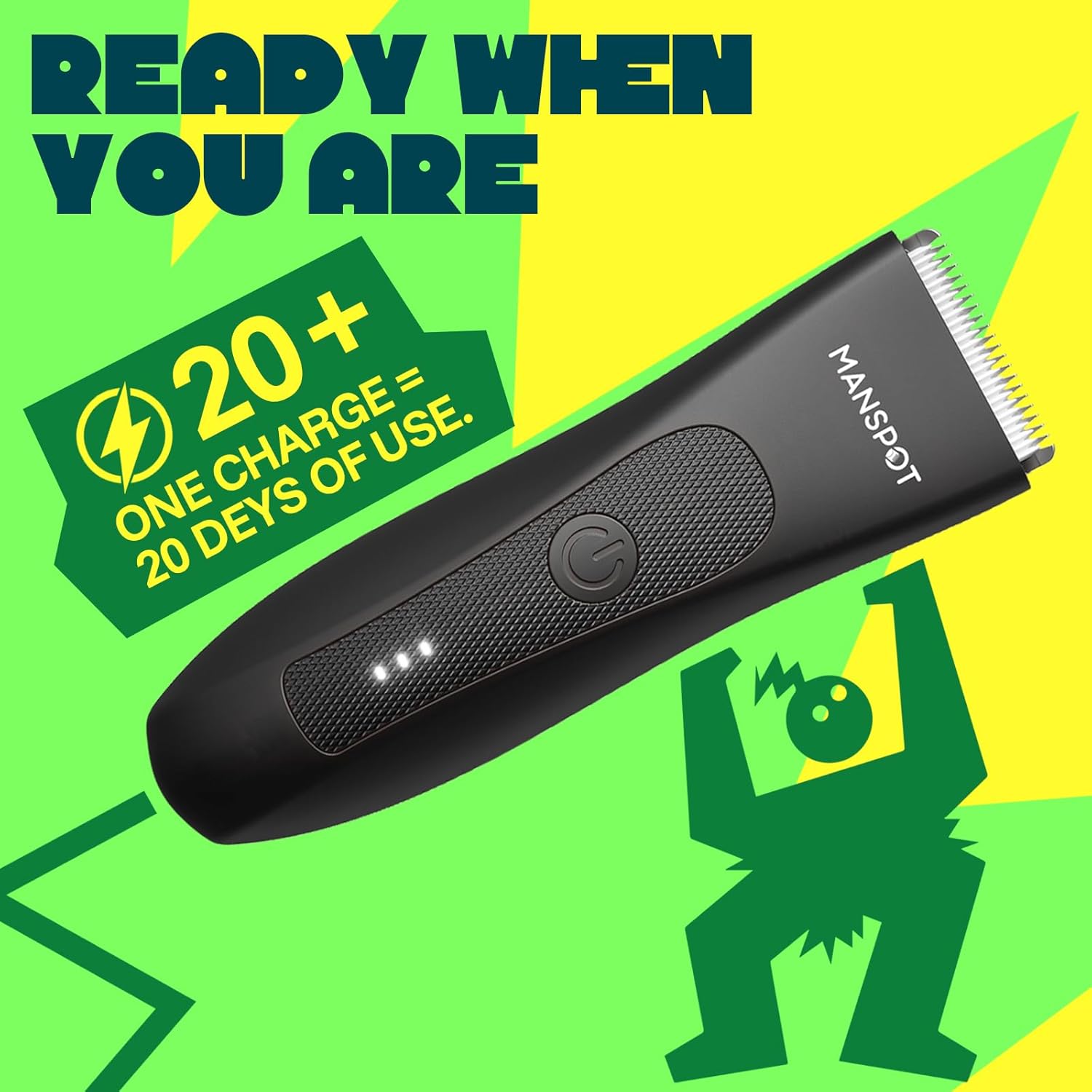 Detalle 2 de MANSPOT Body Trimmer Men 20 uses โ body groomer ๐ช