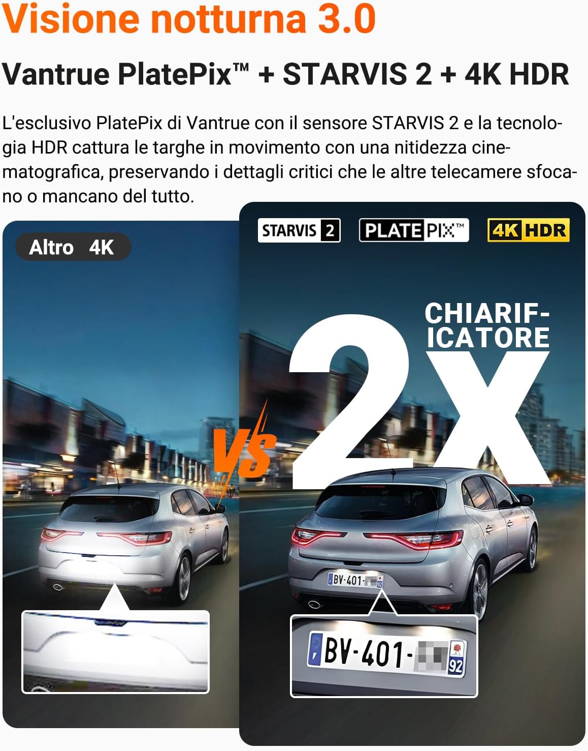 Detalle de VANTRUE N4 Pro S Dash Cam 4K