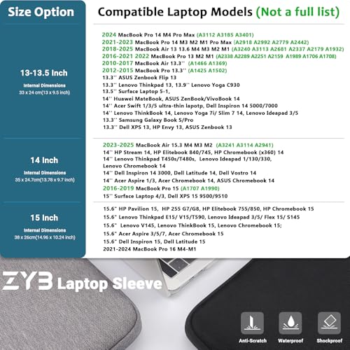 Detalle de ZYB funda impermeable 15,6 pulgadas para PC