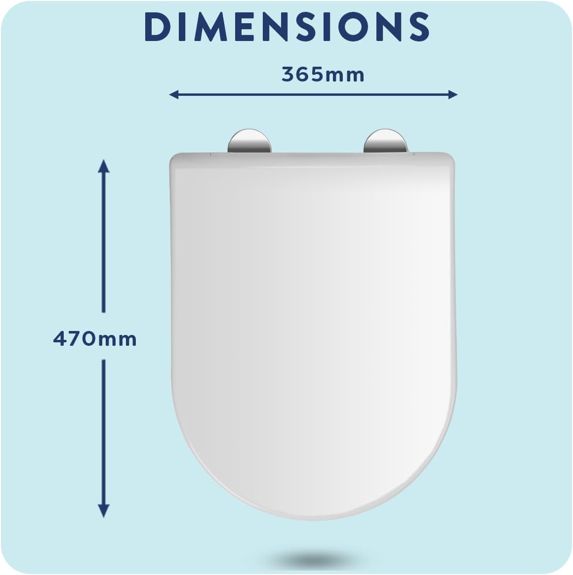 Thumbnail 6 de Croydex Malo Flexi-Fix Long D Shape Toilet Seat – Soft Close, Quick Release & Antibacterial Surface