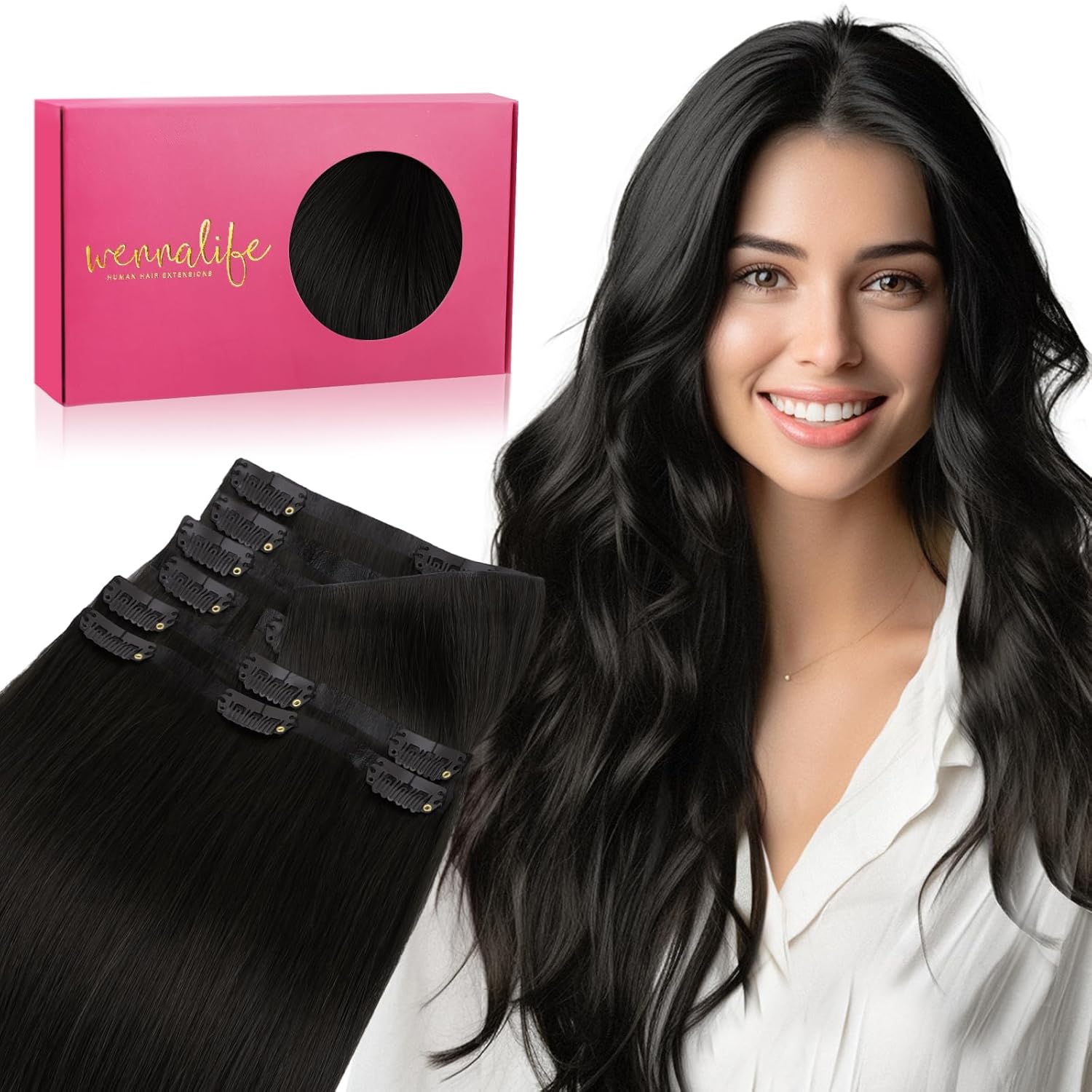 Detalle de WENNALIFE Invisi Edge 14 Inch 130g Clip-Ins