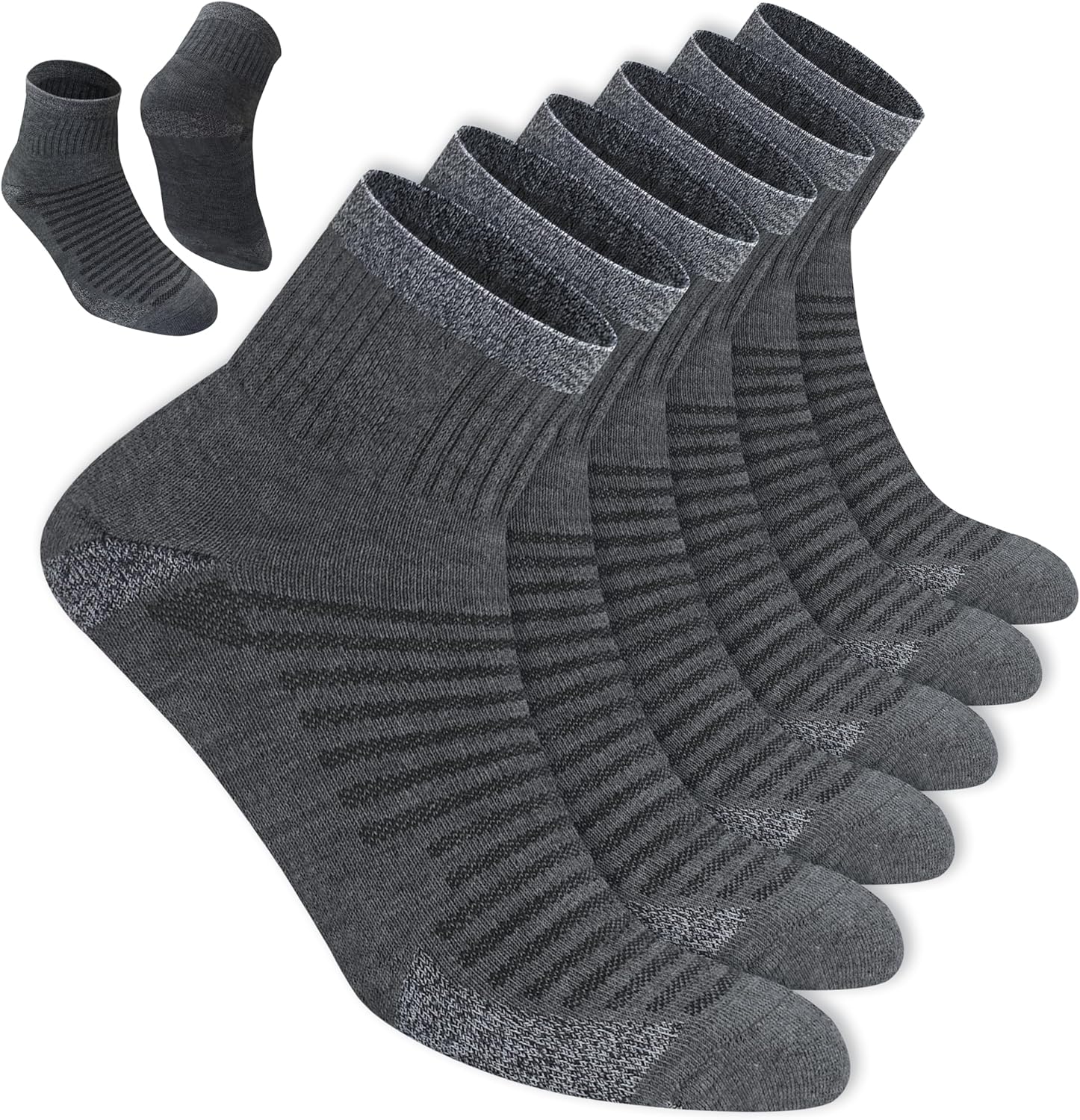 Thumbnail 5 de Chaussettes de sport homme Blitzsox pour la course à pied, lot de 6 (coton respirant et rembourrage)