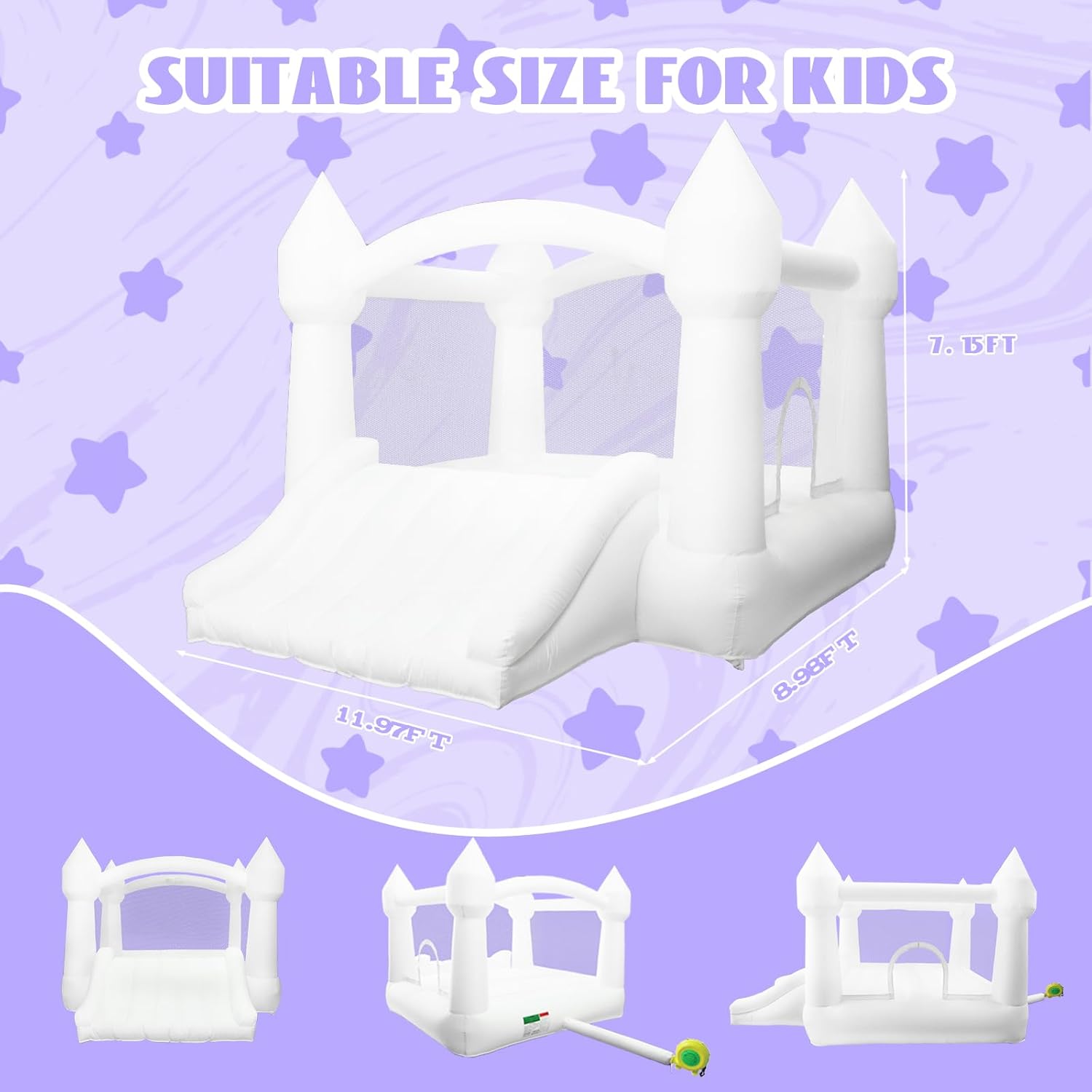 Detalle de AKSPORT Inflatable Bounce House 264 lb