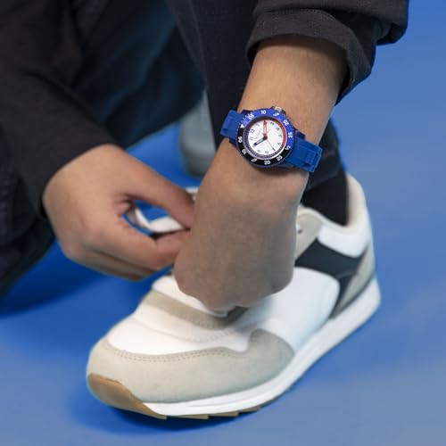 Thumbnail 2 de Tikkers Kids Blue & Black Silicone Time Teacher Watch ATK1088