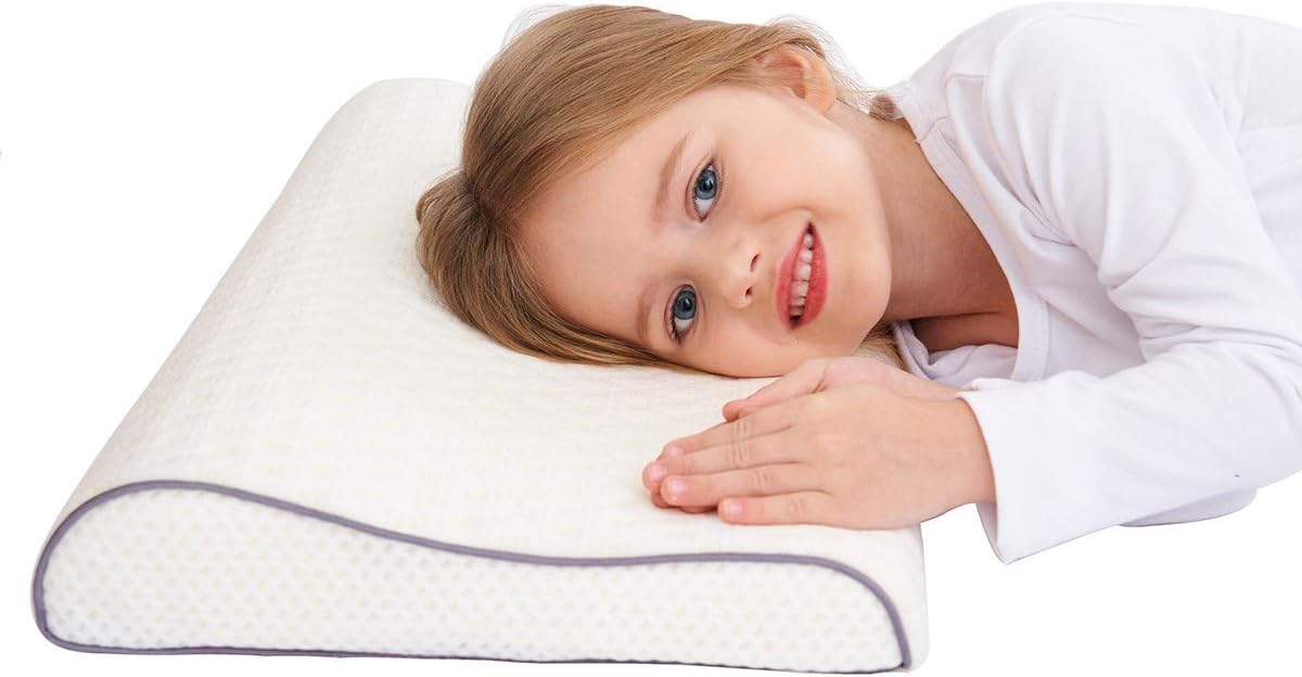 Detalle de Oreiller pour bébé et jeune enfant – Soutien doux pour la tête plate, mousse mémoire améliorée (19,69 × 11,81 × 1,18 po)