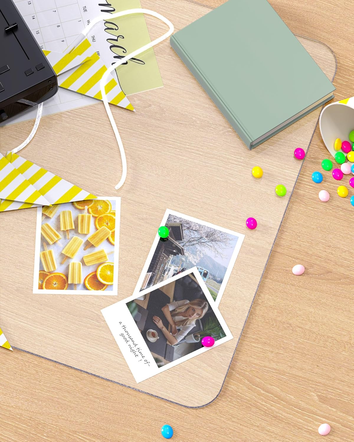 Thumbnail 6 de YSAGi Schreibtischunterlage Transparent 60 × 35 cm – Großes, klares Mauspad mit Schutzfunktion