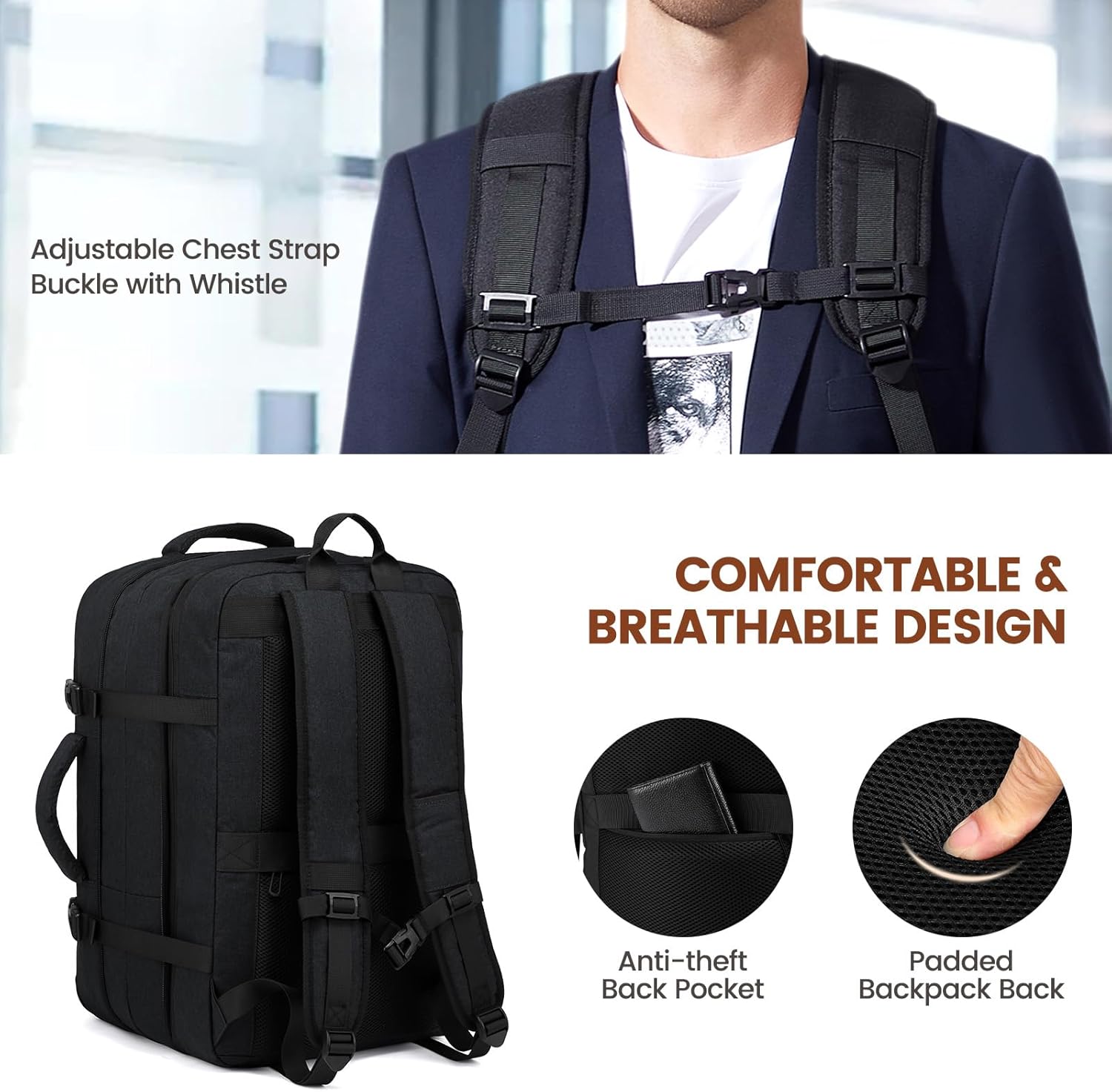 Thumbnail 5 de LOVEVOOK Reise Rucksack 30L Handgepäck