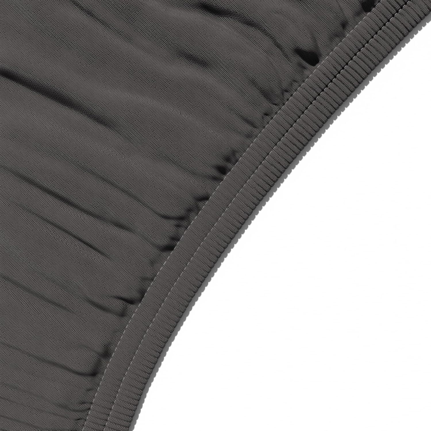 Detalle de Amazon Basics Jersey Spannbettlaken 180 x 200 cm, dunkelgrau – 100% Baumwolle