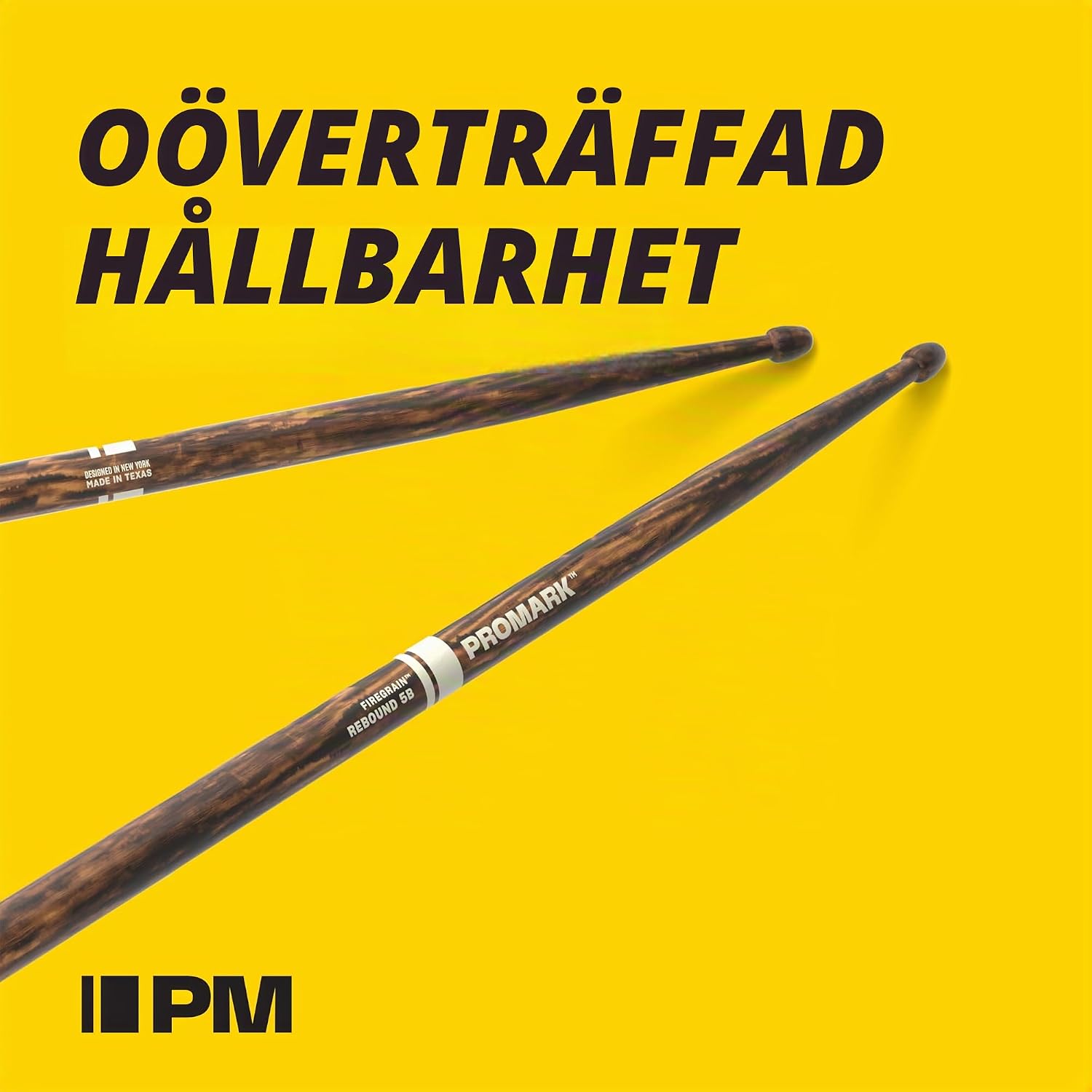 Thumbnail 2 de ProMark Larnell Lewis FG Signature 5AB-trumstockar i FireGrain-hickory