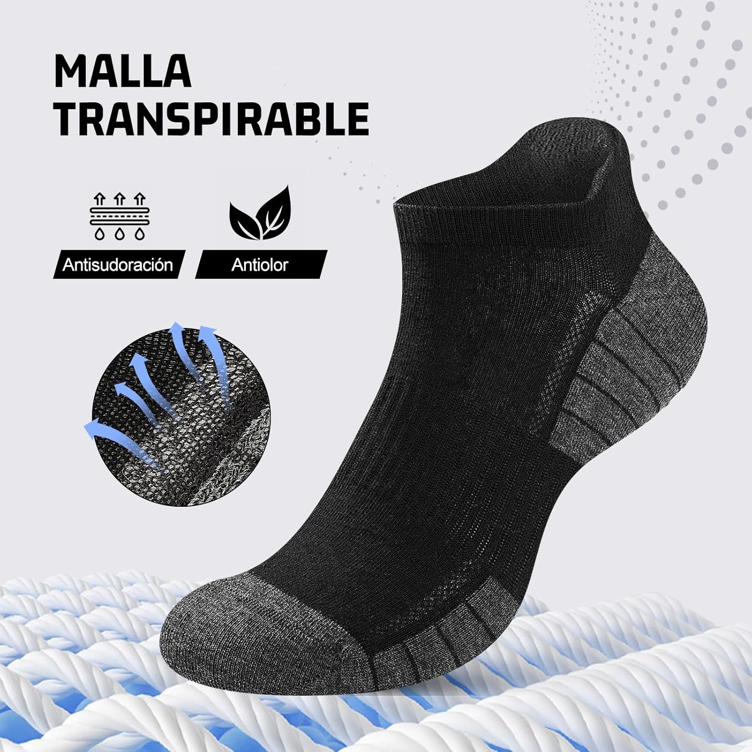 Detalle de Effeet 10 Pares calcetines tobilleros 43-46