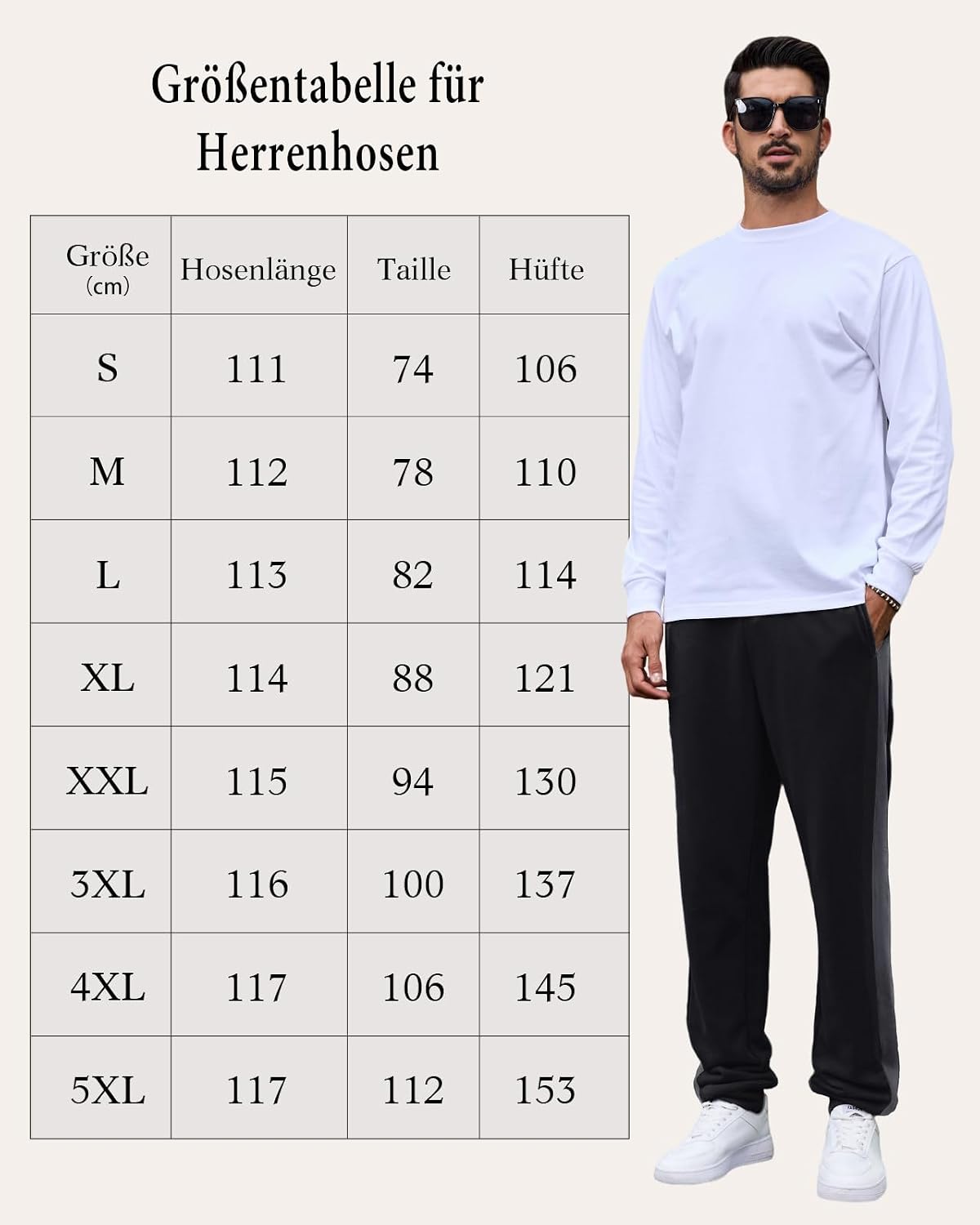 Thumbnail 5 de HMIYA Jogginghose Herren Baumwolle