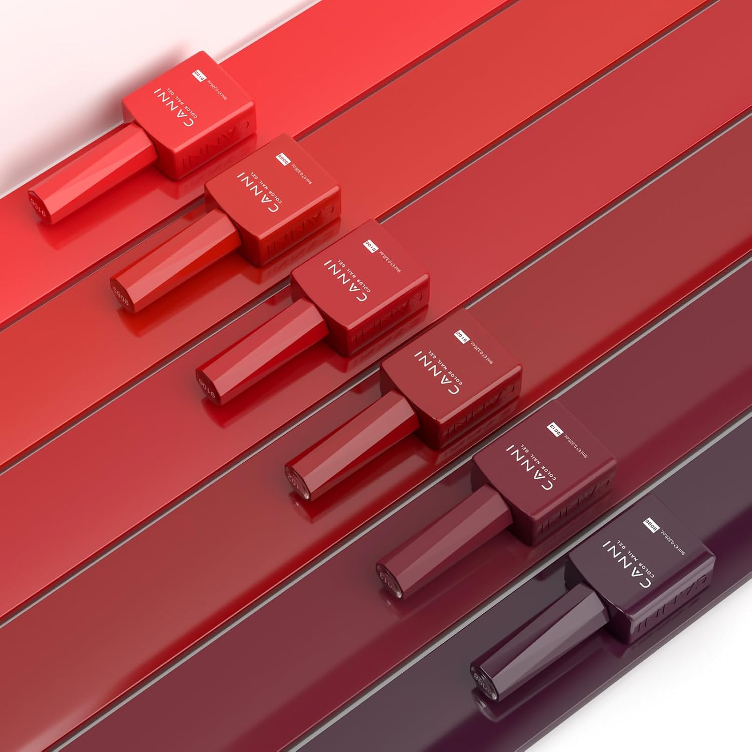 Thumbnail 6 de CANNI Red Gel Nail Polish Set – 6 Colors