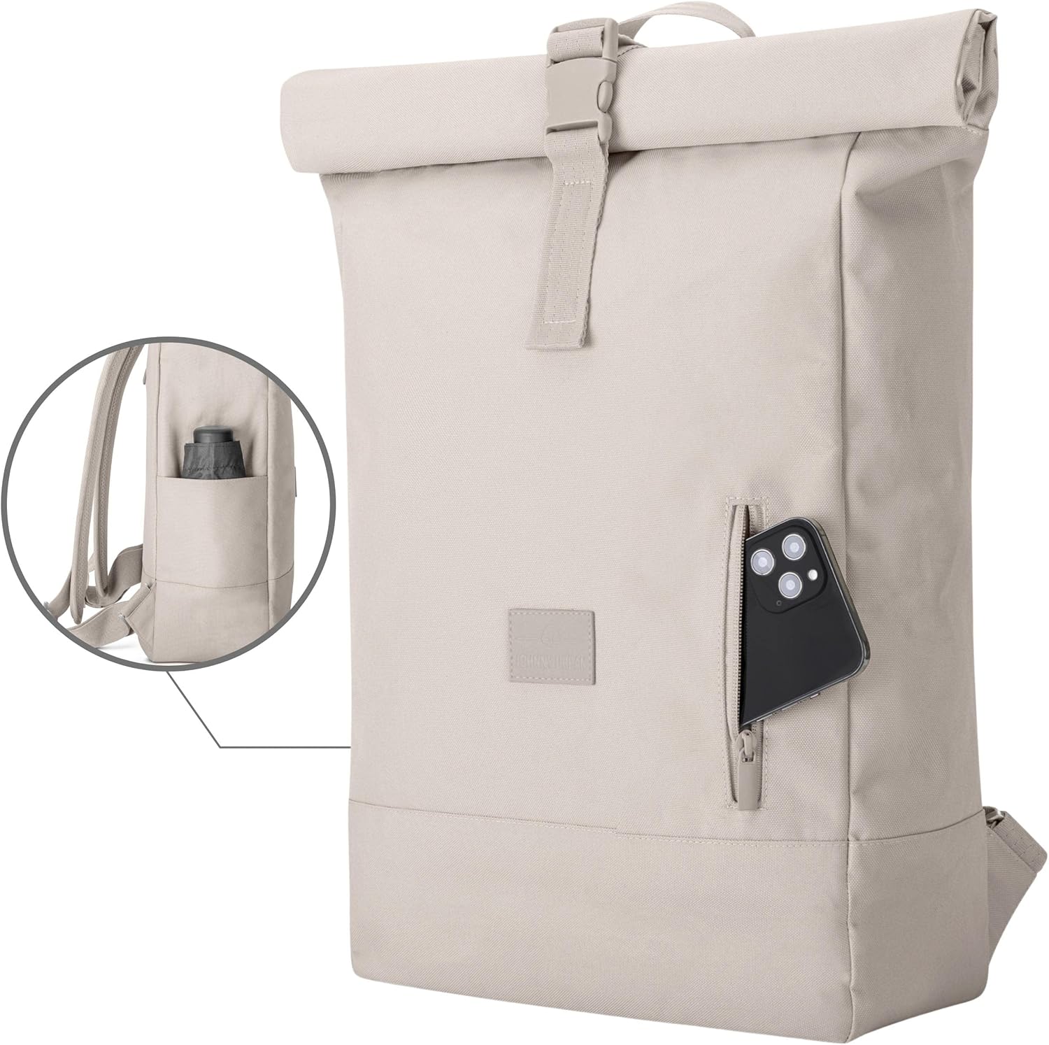 Detalle de Johnny Urban Robin Large Zaino da 18–22 litri con tasca per PC, idrorepellente e da PET riciclato