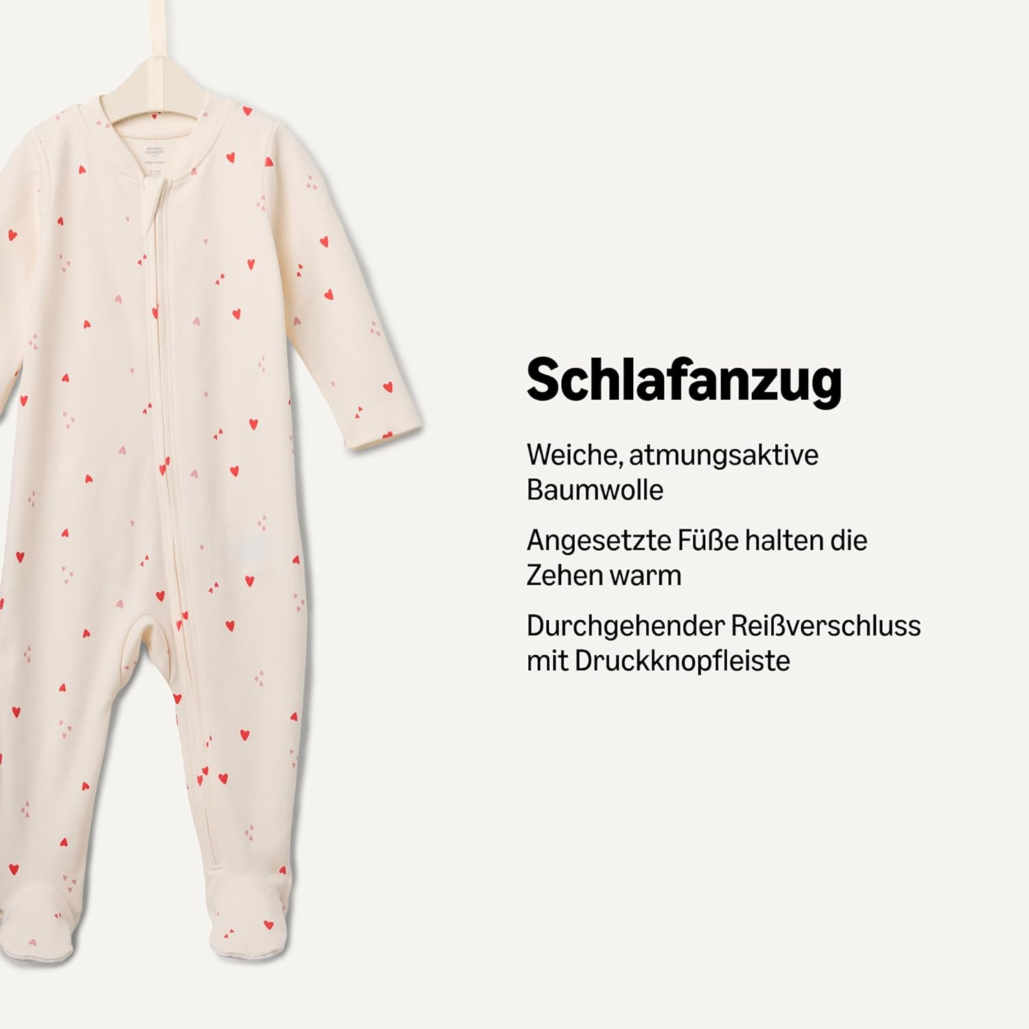 Thumbnail 1 de Amazon Essentials x Sofia Grainge Baby-Schlafanzug mit Füßen (2er-Pack) aus Baumwolle